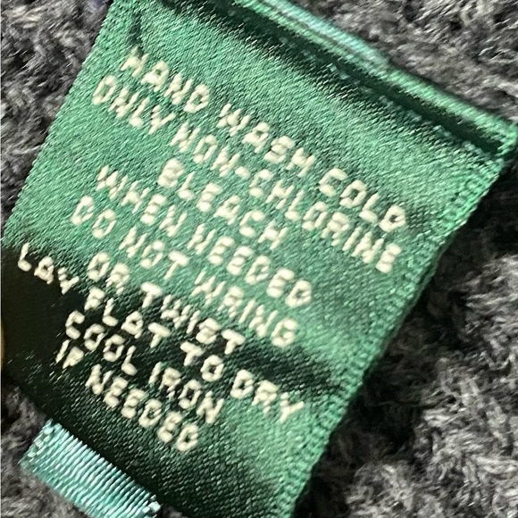 Lauren by Ralph Lauren Double Breasted Button Closure Cardigan, Sz M, Dark Grey - Picture 5 of 7